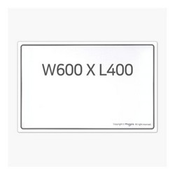 <업체별도배송>고무자석 화이트보드(600*400/MRMB-WB6040/마그피아)
