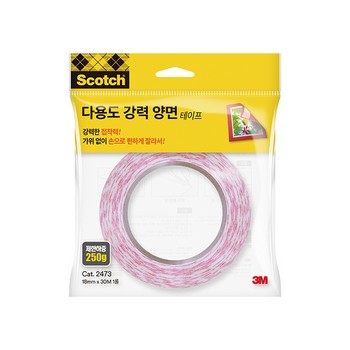 3M 스카치™ 2473 강력 양면 테이프 (18mmx30m) 3M 스카치™ 2473 강력 양면 테이프 (18mmx30m)