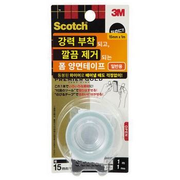 KRG-15 스카치&trade; 강력부착 깔끔제거 폼 양면테이프 (일반용)/3M)