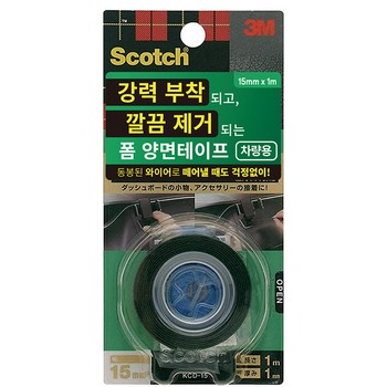 KCD-15 스카치&trade; 강력부착 깔끔제거 폼 양면테이프(차량용) /3M)