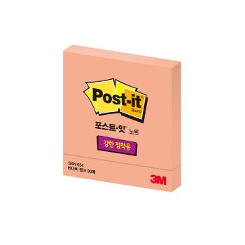 포스트-잇 강한점착용 654 (베이비핑크/그리너/3M) 오피스디포