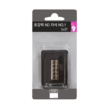 초강력 ND자석 (No.1/5*5T/10입/다산사무기) 초강력 ND자석 (No.1/5*5T/10입/다산사무기)
