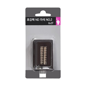 초강력 ND자석 (No.2/6*3T/20입/다산사무기)