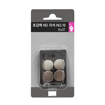 초강력 ND자석 (No.10/15*5T/4입/다산사무기) 초강력 ND자석 (No.10/15*5T/4입/다산사무기)