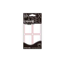 일반 견출지(206R/18매/적색/37*63/쁘띠팬시) 일반 견출지(206R/18매/적색/37*63/쁘띠팬시)