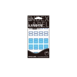 보호 견출지(F102B/13매/청색/18*25/쁘띠팬시) 보호 견출지(F102B/13매/청색/18*25/쁘띠팬시)