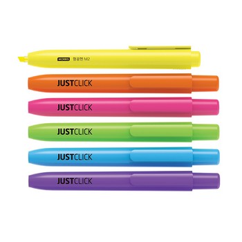 JUST CLICK 형광펜 M2(MRH-201/주황/1자루/모리스) JUST CLICK 형광펜 M2(MRH-201/주황/1자루/모리스)