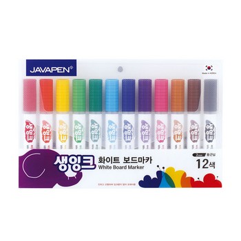 생잉크 보드마카(12색/자바펜)