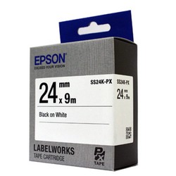 라벨프린터리본(SS24K/24mm/흰바탕,검정글씨/엡손) 라벨프린터리본(SS24K/24mm/흰바탕,검정글씨/엡손)