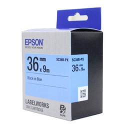 라벨프린터리본(SC36B/36mm/파랑바탕,검정글씨/엡손) 라벨프린터리본(SC36B/36mm/파랑바탕,검정글씨/엡손)