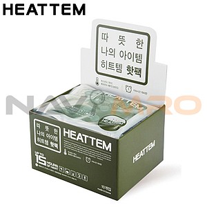 <업체별도배송>핫팩 (포켓용 대용량)(모델명:히트템 그린(GREEN)/규격(mm):125X169/무게(g):160/평균온도(˚c):60/최고온도(℃) :70/히트템 ㈜오피스디포 코리아