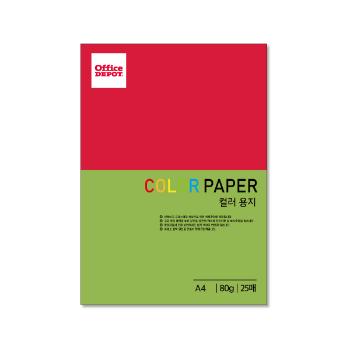 컬러색지 80g(P28/선록색/25매/오피스디포) 컬러색지 80g(P28/선록색/25매/오피스디포)