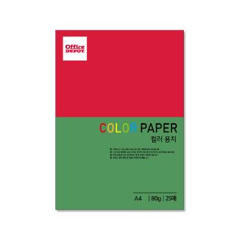 컬러색지 80g(P29/초록색/25매/오피스디포) 컬러색지 80g(P29/초록색/25매/오피스디포)