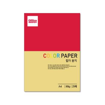 컬러색지 80g(P8/엷은노랑/25매/오피스디포) 컬러색지 80g(P8/엷은노랑/25매/오피스디포)