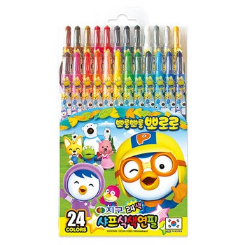 뽀로로샤프식색연필 24색(지구화학)