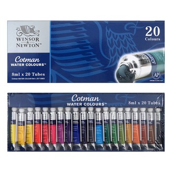 코트만 수채물감세트(20색/8ml/윈저앤뉴튼) 코트만 수채물감세트(20색/8ml/윈저앤뉴튼)