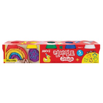 5색 칼라 점토