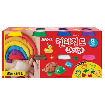 8색 칼라 점토