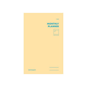 먼슬리 플래너(1년/Fiesta Yellow/모노그램) 먼슬리 플래너(1년/Fiesta Yellow/모노그램)