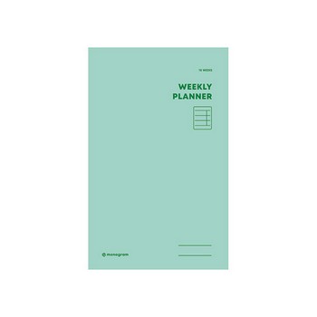 위클리 플래너(16주/Melodie Green/모노그램) 위클리 플래너(16주/Melodie Green/모노그램)