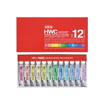 <업체별도배송>홀베인 HWC 수채세트 12색 세트(15ml/1개)