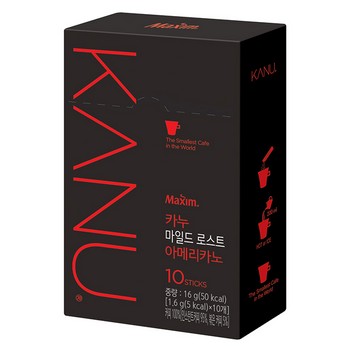 맥심카누 마일드 로스트 아메리카노(1.6g*10T/동서식품) 맥심카누 마일드 로스트 아메리카노(1.6g*10T/동서식품)