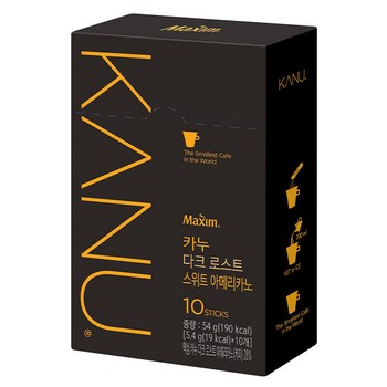 맥심카누 다크 로스트 스위트아메리카노(5.4g*10T/동서식품)