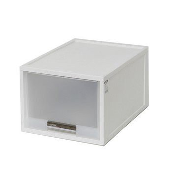 화인 화이트 스텝 서랍박스 40cm(2호/1단/창신리빙) 오피스디포