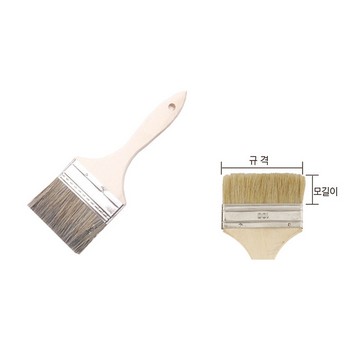 <업체별도배송>수성 페인트 붓(보급형/평2"/50mm/10개입/NAVI) <업체별도배송>수성 페인트 붓(보급형/평2"/50mm/10개입/NAVI)