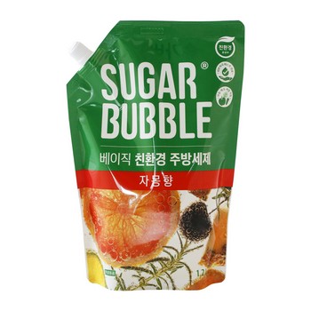 슈가버블 베이직 주방세제(1.2L/리필/자몽향) 슈가버블 베이직 주방세제(1.2L/리필/자몽향)