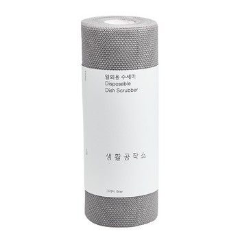 일회용 수세미(그레이/60매/생활공작소)