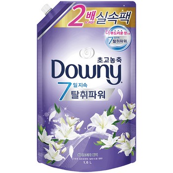 다우니 섬유유연제(리필/화이트티와 릴리향/1.6L)