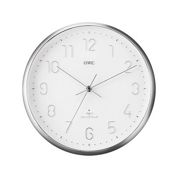 듀 자동시간맞춤 전파수신 벽시계(OWA-1003SV/오리엔트) ㈜오피스디포 코리아