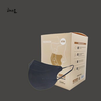 해나온 새부리형 마스크(KF-94/블랙/5개입*10팩)