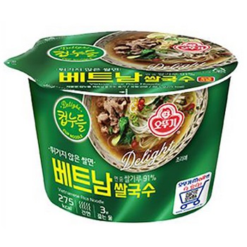 <업체별도배송>컵누들 베트남쌀국수 큰컵(88.5g*12개입/Box/오뚜기) <업체별도배송>컵누들 베트남쌀국수 큰컵(88.5g*12개입/Box/오뚜기)