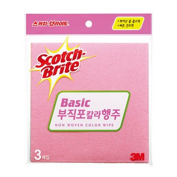 3M 부직포 칼라행주 3매