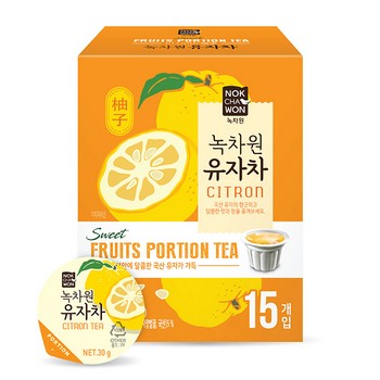 녹차원 유자차(30g*15T/녹차원)
