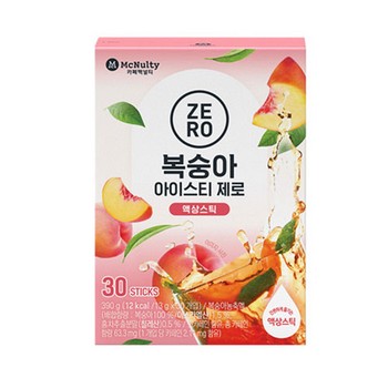맥널티 복숭아 아이스티 제로스틱(13g*30T/맥널티)