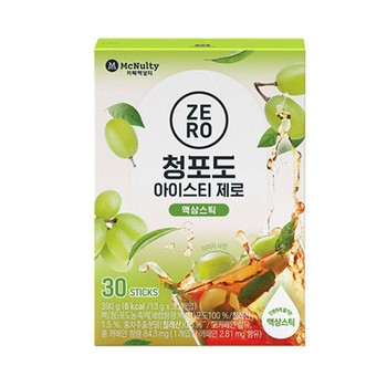 맥널티 청포도 아이스티 제로스틱(3g*30T/맥널티) 맥널티 청포도 아이스티 제로스틱(3g*30T/맥널티)