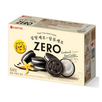 제로 쿠앤크샌드(96g/롯데웰푸드) 제로 쿠앤크샌드(96g/롯데웰푸드)