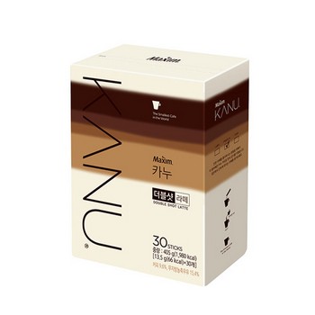 맥심 카누 더블샷라떼(13.5g*30T/동서식품) 맥심 카누 더블샷라떼(13.5g*30T/동서식품)
