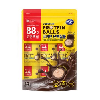 코어틴 프로틴 초콜릿볼 400g(20g*20)