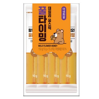 꿀타이밍 스틱꿀 야생화 10g x 15스틱 꿀타이밍 스틱꿀 야생화 10g x 15스틱