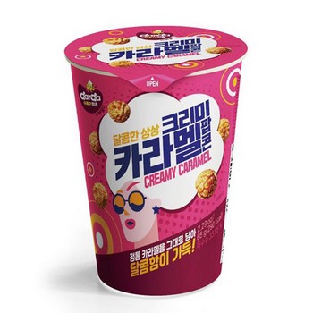 다르다 크리미카라멜 팝콘(65g/M컵/제이앤이) 다르다 크리미카라멜 팝콘(65g/M컵/제이앤이)