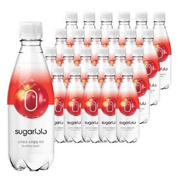 <업체별도배송>슈가로로 스파클링 사과(350ml*24입/인테이크)