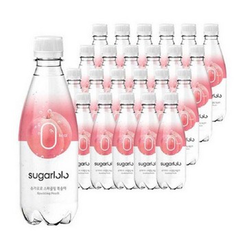 <업체별도배송>슈가로로 스파클링 복숭아(350ml*24입/인테이크)