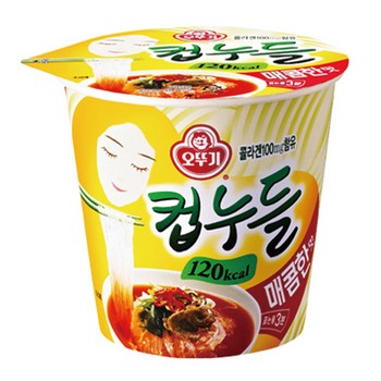 <업체별도배송>컵누들 매콤한맛(37.8g*15개입/Box/오뚜기)