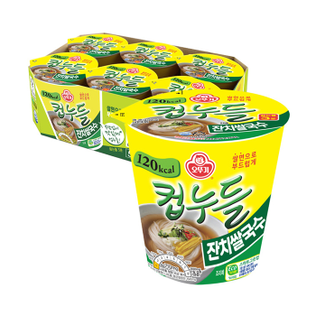 <업체별도배송>컵라면 컵누들 잔치 쌀국수(34g*6개/오뚜기)