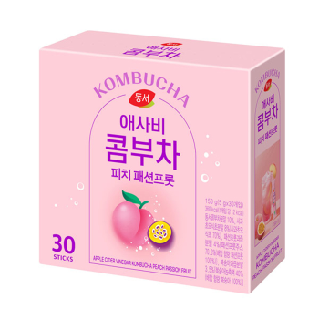 <업체별도배송>동서 애사비 콤부차 피치 패션프룻(5g*30T/동서식품) <업체별도배송>동서 애사비 콤부차 피치 패션프룻(5g*30T/동서식품)