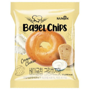 <업체별도배송>베이글칩 크림치즈맛(30g/24개/BOX/삼진)